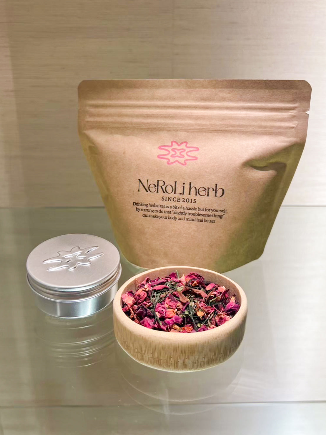 NeRoLi Herb × kiiks Rose Green Tea Blend